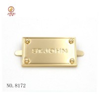 New Design Custom Logo Metal Nameplate For Bags